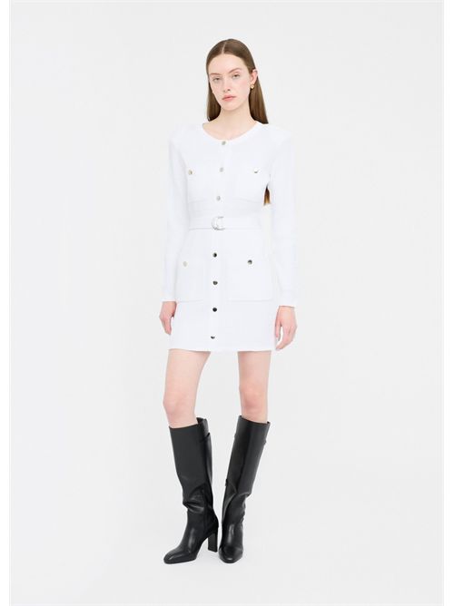Abito in maglia con spalline imbottite LIU JO | MF5371MS99E/10701